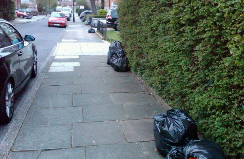 Missed collections in Upfield Road, Hanwell